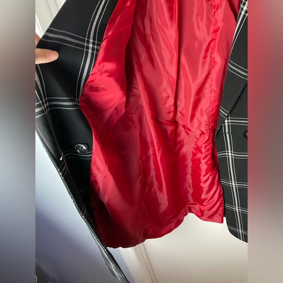 Sandro Ferrone (Roma) coat black and white check,size M - Picture 3 of 9